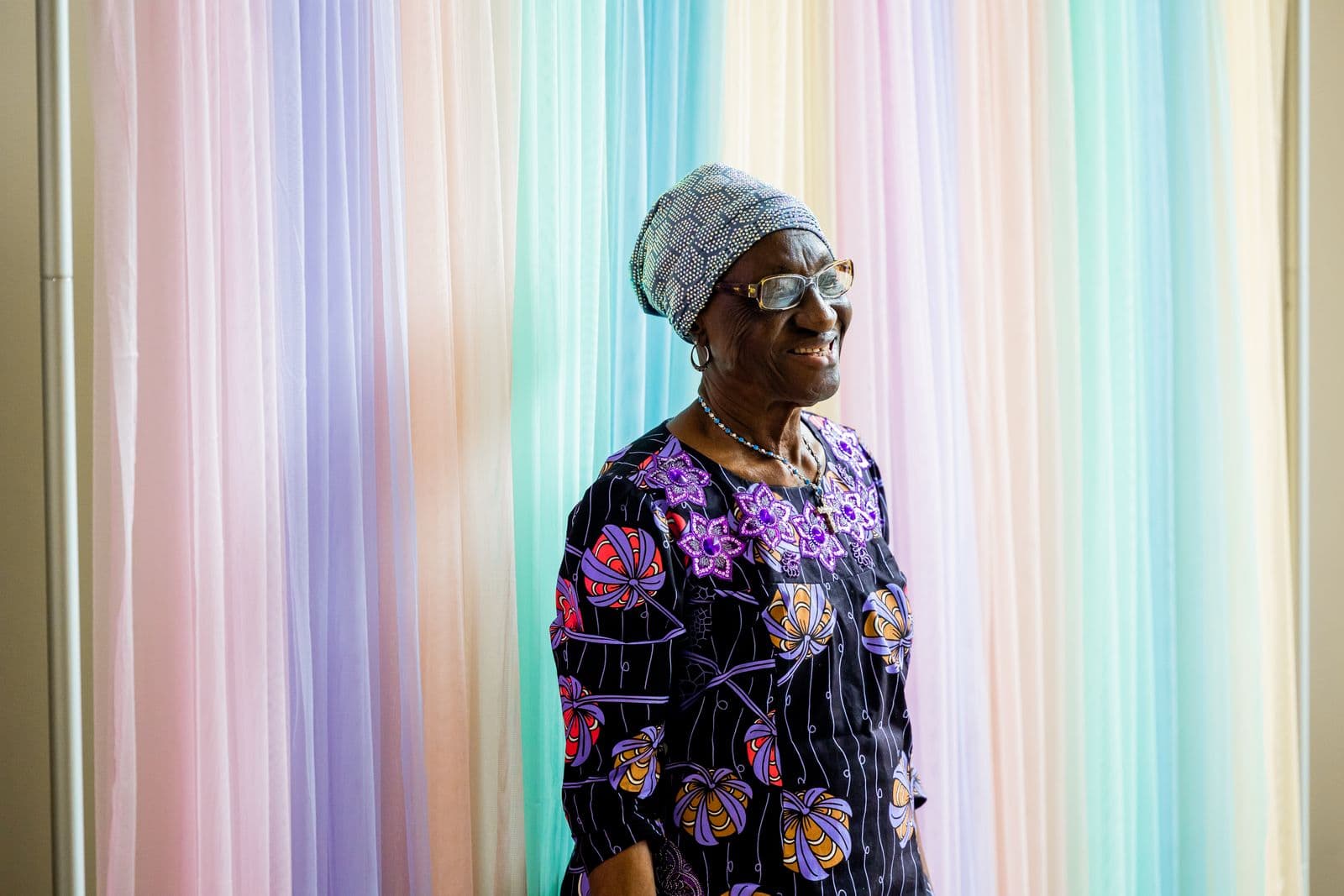 A smiling retiree, one of the pensioners New Dawn Financial Home serves